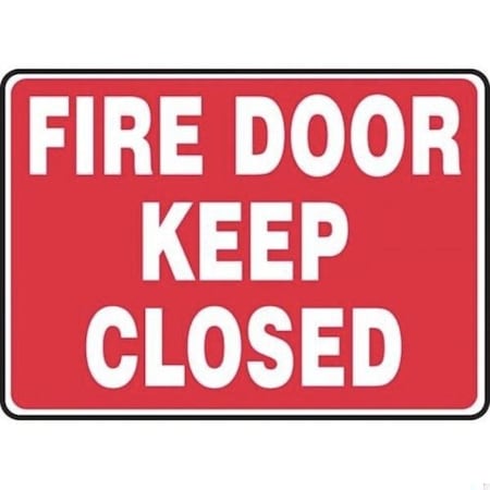 Accuform SAFETY SIGN FIRE DOOR  KEEP CLOSED MEXT510XL MEXT510XL